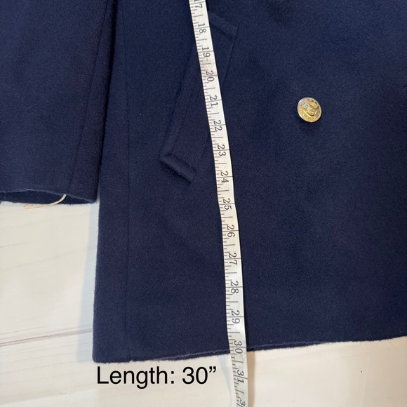 Vintage Wool Womens Navy Peabody House Peacoat Gold Button Size 3/4 - Picture 12 of 15